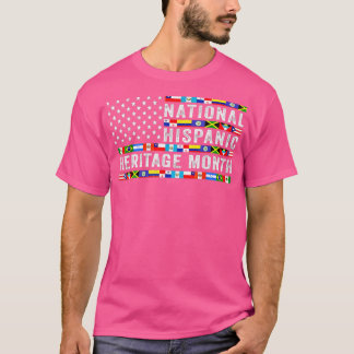 Latin Countries Flag Hispanic Heritage Month Latin T-Shirt