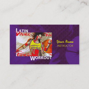LATIN DANCE WORKOUT - Business Card