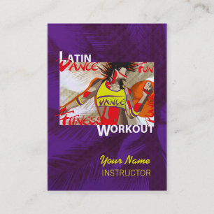 LATIN DANCE WORKOUT - Business-, Schedule Card