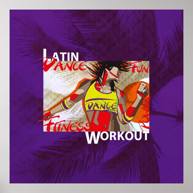 LATIN DANCE WORKOUT - Poster (Front)