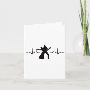 Latin Dancing Couple Watercolor Rumba Dancer  Card