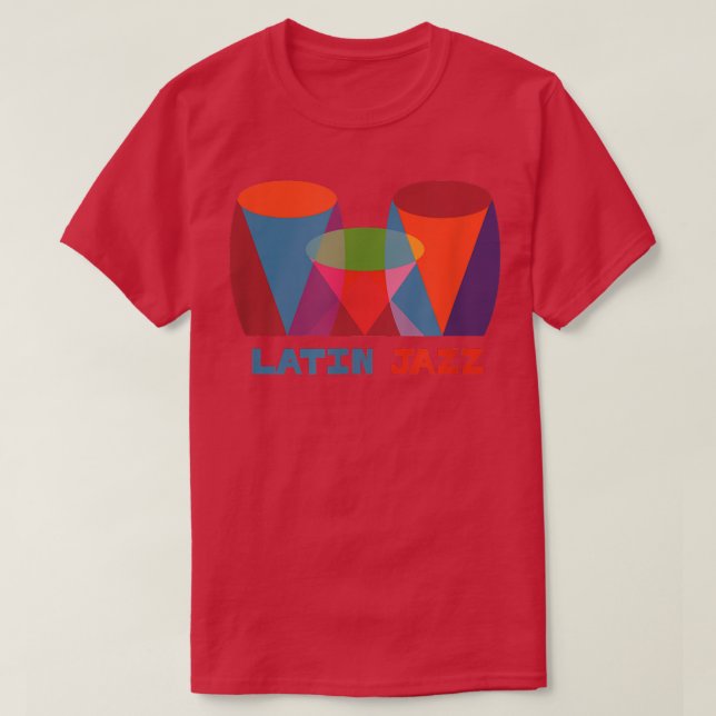 Latin Jazz Music Retro Tee  (Design Front)