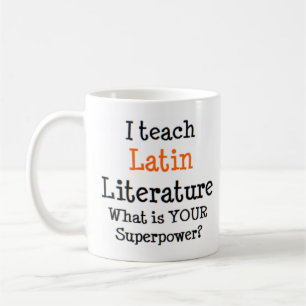 latin literature latin coffee mug