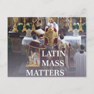Latin Mass Matters Postcard