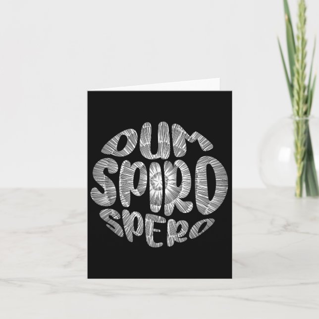 Latin Phrase Dum Spiro Spero Motivation Language E Card (Front)