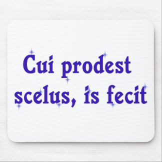 Latin Phrase on Lawyer Mousepad