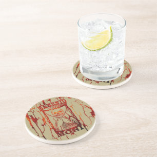 Latin Phrase - Seize The Day - Memento Mori Skull Coaster