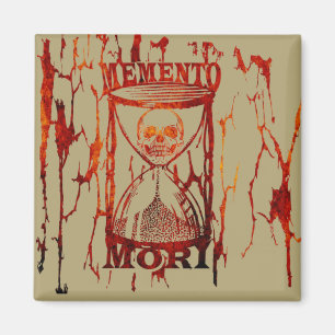 Latin Phrase - Seize The Day - Memento Mori Skull Magnet