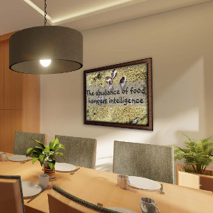 Latin quote about intelligence saying poster