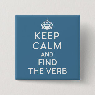 Latin quote, Latin humour, funny joke, Keep calm 15 Cm Square Badge