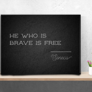 Latin quote seneca freedom graduate poster