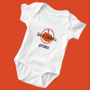 Latin Sweet Pumpkin Halloween Baby Bodysuit