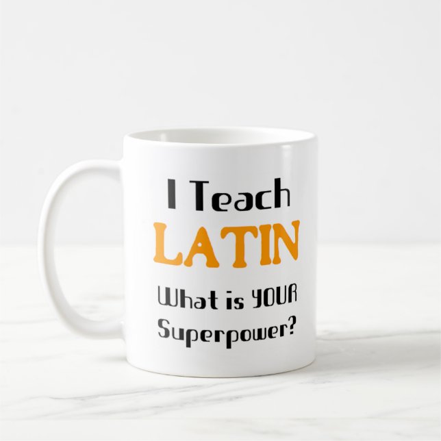 latin teach coffee mug (Left)