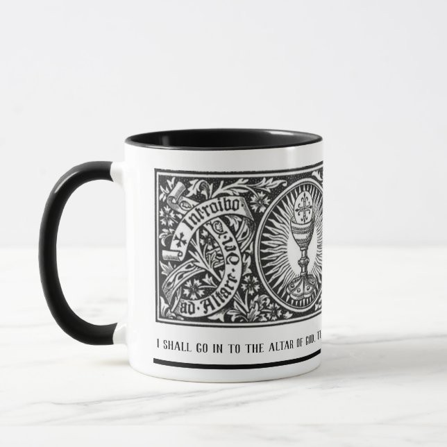 Latin Traditional Catholic Religious Prayer Priest Mug (Left)