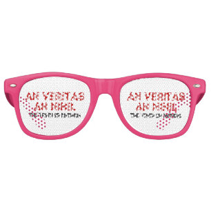 Latin Truth Quote Retro Sunglasses