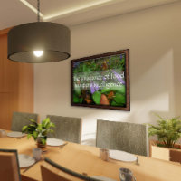 Latin wisdom quote intelligence greenery poster