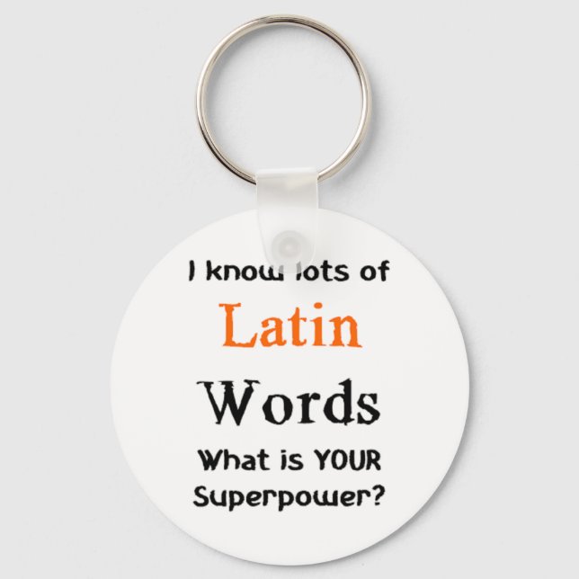 latin words key ring (Front)