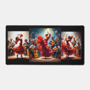 Latina Flamenco Latin Dancing Music Desk Mat
