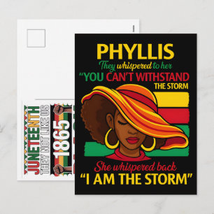 Latina Power Woman Flowers Hispanic Pride I Am Sto Holiday Postcard