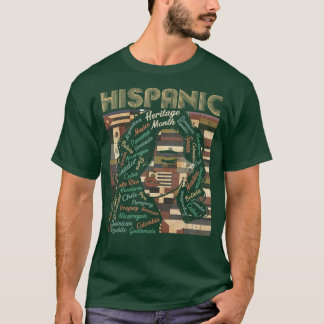 Latina Woman Art Hispanic Heritage Month Latin Cou T-Shirt
