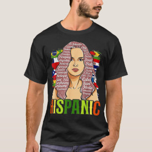 Latina Woman Art Hispanic Heritage Month Latin Cou T-Shirt