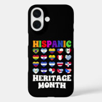 Latino Countries Flags Heart, Happy Celebration