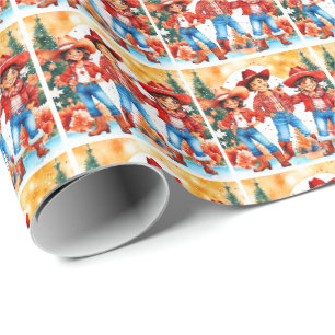 Latino Cowboy Cowgirl Vaquero Vaquera Christmas Wrapping Paper