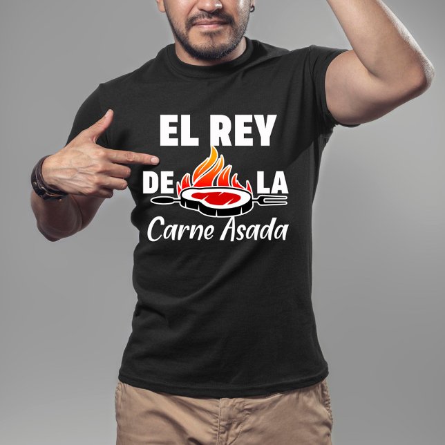 Latino Dad El Rey de la Carne Asada T-Shirt (Creator Uploaded)