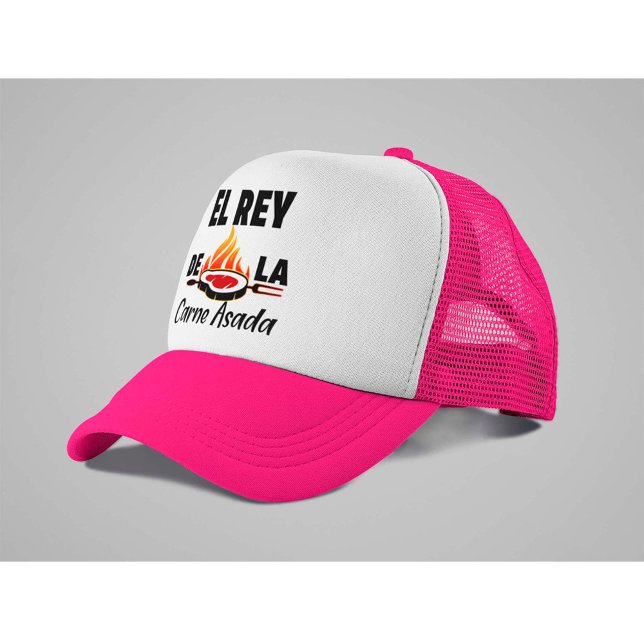 Latino Dad El Rey de la Carne Asada  Trucker Hat (Creator Uploaded)
