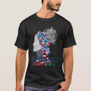 Latino Pride Latino Countries Flags Hispanic Herit T-Shirt