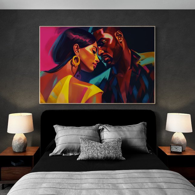 Latinos Dancing in a Miami Nightclub Painting Poster (Creator Uploaded)