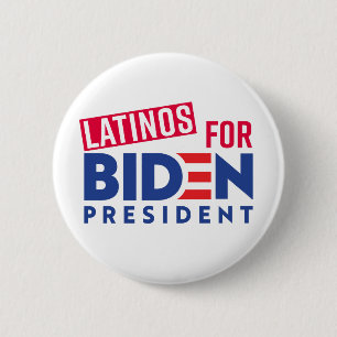 Latinos For Joe Biden Round Button