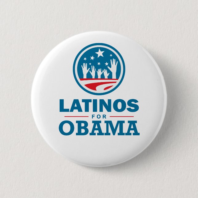 Latinos for Obama 6 Cm Round Badge (Front)