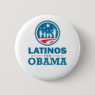 Latinos for Obama 6 Cm Round Badge