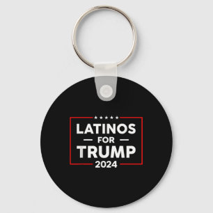 Latinos For Trump 2024  Key Ring