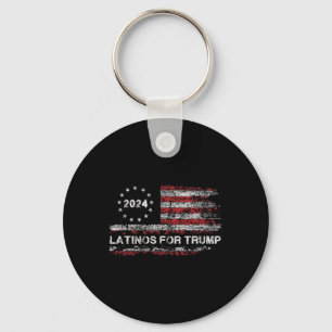 Latinos For Trump 2024 - President Election Trump  Key Ring