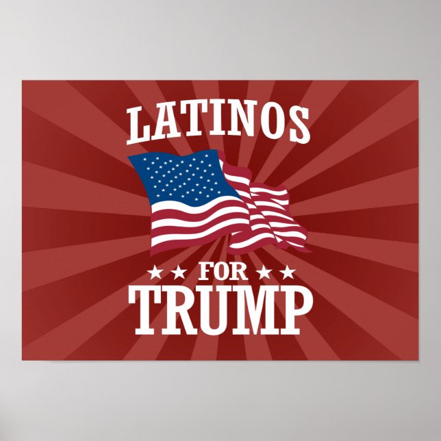 LATINOS FOR TRUMP POSTER (Front)