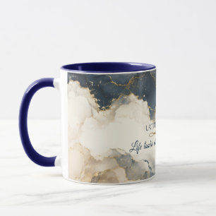 Latitude alcohol ink artful mug