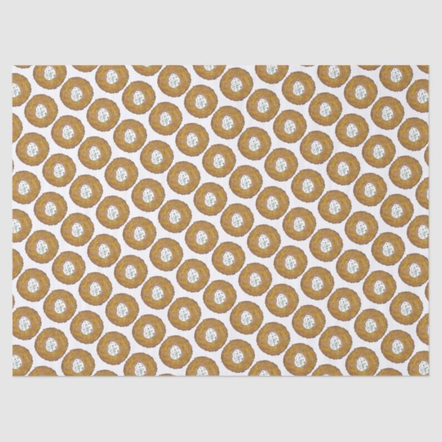 Latke Potato Pancakes Jewish Cuisine Latkes Tissue Paper (Front)