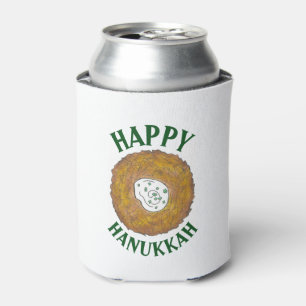 Latkes Happy Hanukkah Chanukah Jewish Holidays Can Cooler