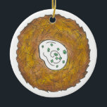 Latkes Happy Hanukkah Chanukah Jewish Holidays Ceramic Tree Decoration<br><div class="desc">Design features an original marker illustration of a delicious latke potato pancake topped with sour cream, a staple in Jewish holiday cuisine. Ideal for Hanukkah celebrations! Just personalize with your information. This Chanukah latkes design is also available on other products. Lots of additional foodie designs are also available from this...</div>