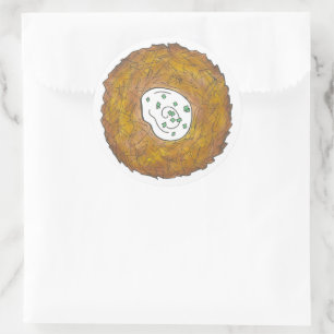 Latkes Potato Pancake Hanukkah Jewish Holiday Food Classic Round Sticker