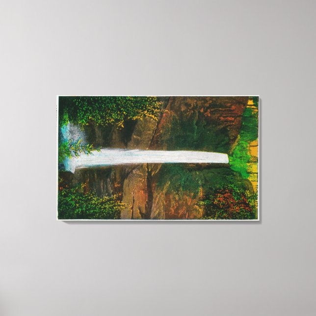 Latourelle Falls in Columbia River Gorge Canvas Print (Front)