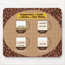 Latte and Cappuccino Lover Mousepad