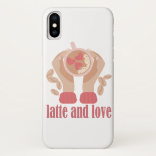 Latte and love cup, hands and coffee quote   Case-Mate iPhone case