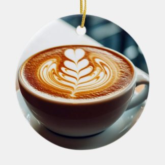 Latte Art Ceramic Tree Decoration