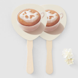 Latte Art Hand Fan