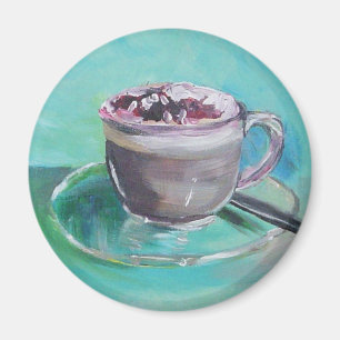 Latte art magnet