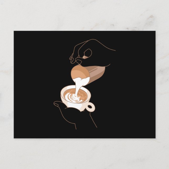 Latte Art Postcard (Front)
