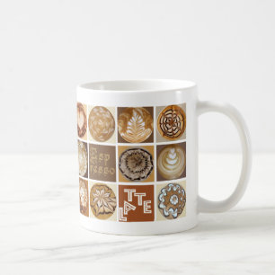 Latte Art Squares Coffee Mug